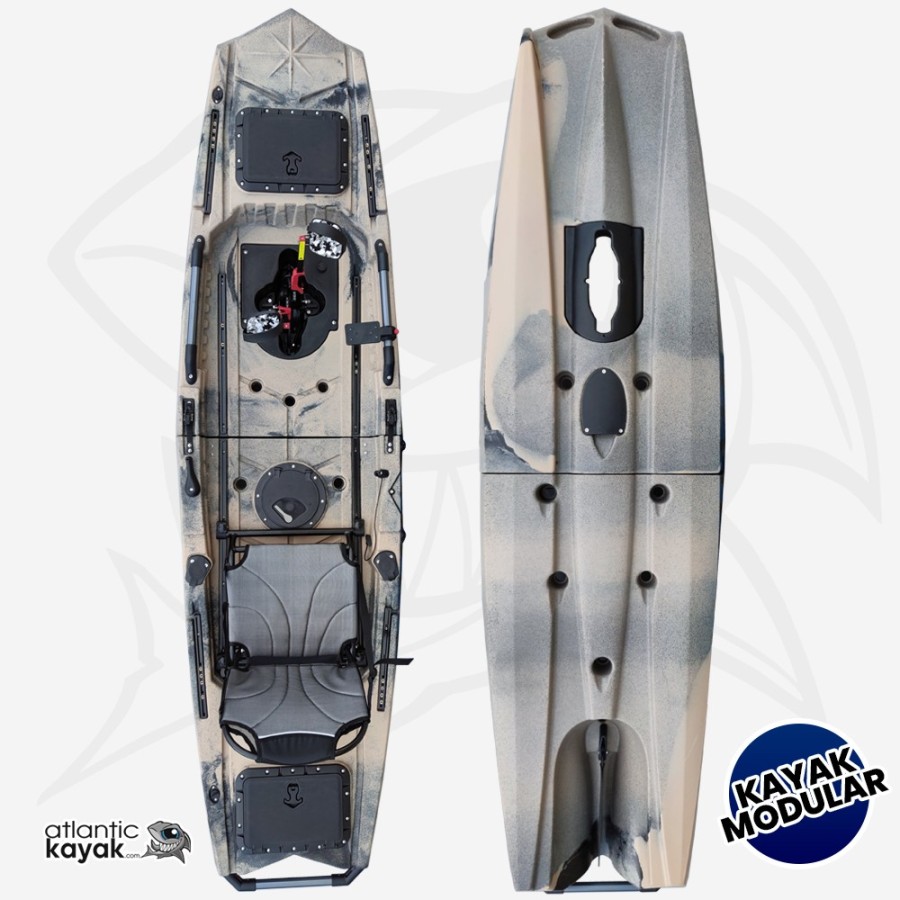 Kayak a Pedales Inuit Modular Individual para pesca y paseo