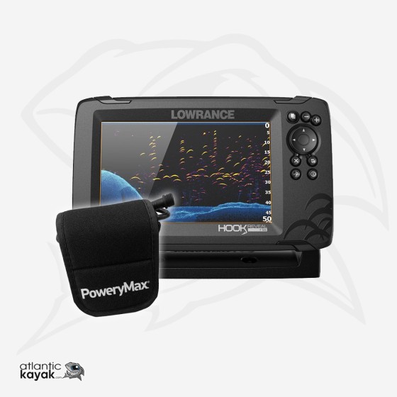 Sonda Lowrance Hook Reveal 7 HDI 83/200 + POWERY PX10