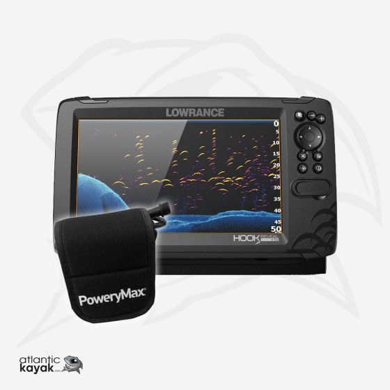 Sonda Lowrance Hook Reveal 9 HDI 83/200 + POWERY PX10